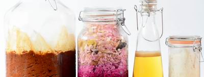 glass food jar with lid